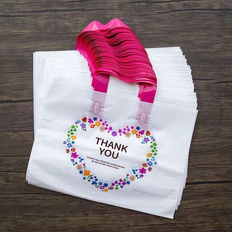 Cute Wool Bear New Plastic Portable Packaging Gift Clothing Shopping Bag Children'S Clothing Shoe Box Bag - Image 2
